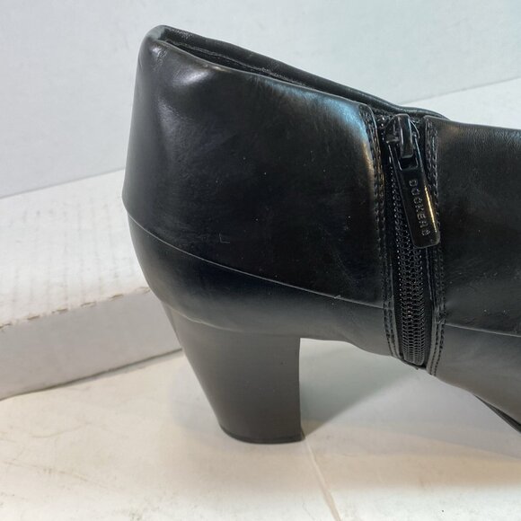 Dockers Zippered Faux Leather Block Heel Ankle Boots 11M - Picture 7 of 13